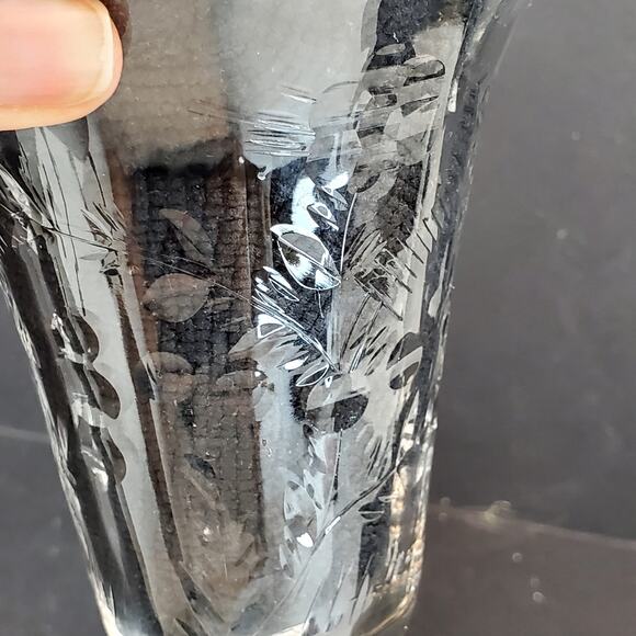 Water Goblet Rembrandt by Rock Sharpe Vtg 7.75" Floral Lot of 2 - Picture 5 of 12